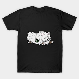 Pomeranian Barbarian | Fantasy Art | DND Dogs T-Shirt